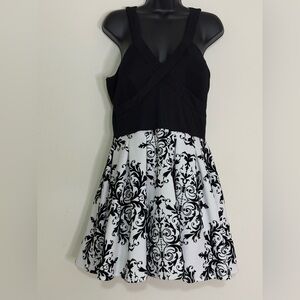 Crystal Doll - Black Velvet Homecoming Dress - Size 13